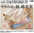 【ハーフサイズ】洗える ふんわりやわらか 超長綿 純粋 綿毛布 C435