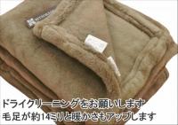 ジロン ファイン メリノ ウール ニュー マイヤー 毛布 日本製 ブラウン
